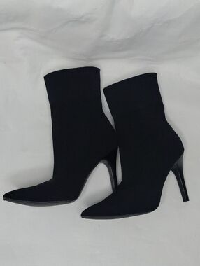 Brash Women's Black Sock boots stiletto Sz 7